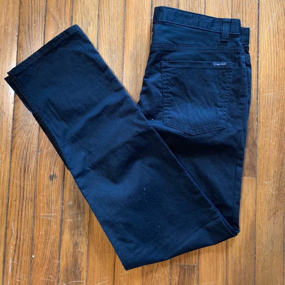 Calvin Klein 5 pocket Slim Fit Black Pants 29x30